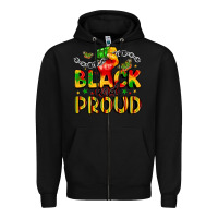 Black empowerment and celebration design Zipper Hoodie - LillyAllenDesigns