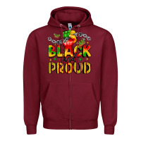 Burgundy empowerment and celebration design Zipper Hoodie - LillyAllenDesigns