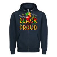 Navy empowerment and celebration design Zipper Hoodie - LillyAllenDesigns