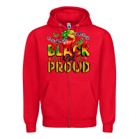 Red empowerment and celebration design Zipper Hoodie - LillyAllenDesigns