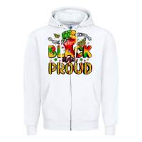 White empowerment and celebration design Zipper Hoodie - LillyAllenDesigns