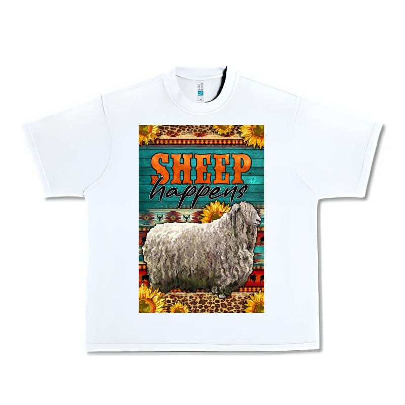 Western Sheep Happens Sunflowers Urban Heavy Tee by LillyAllenDesigns | Teevron