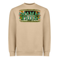 Mushroom Cowhide Serappe Sunflower Mama Tried Heavyweight Sweatshirt - Jasminsmagicworld