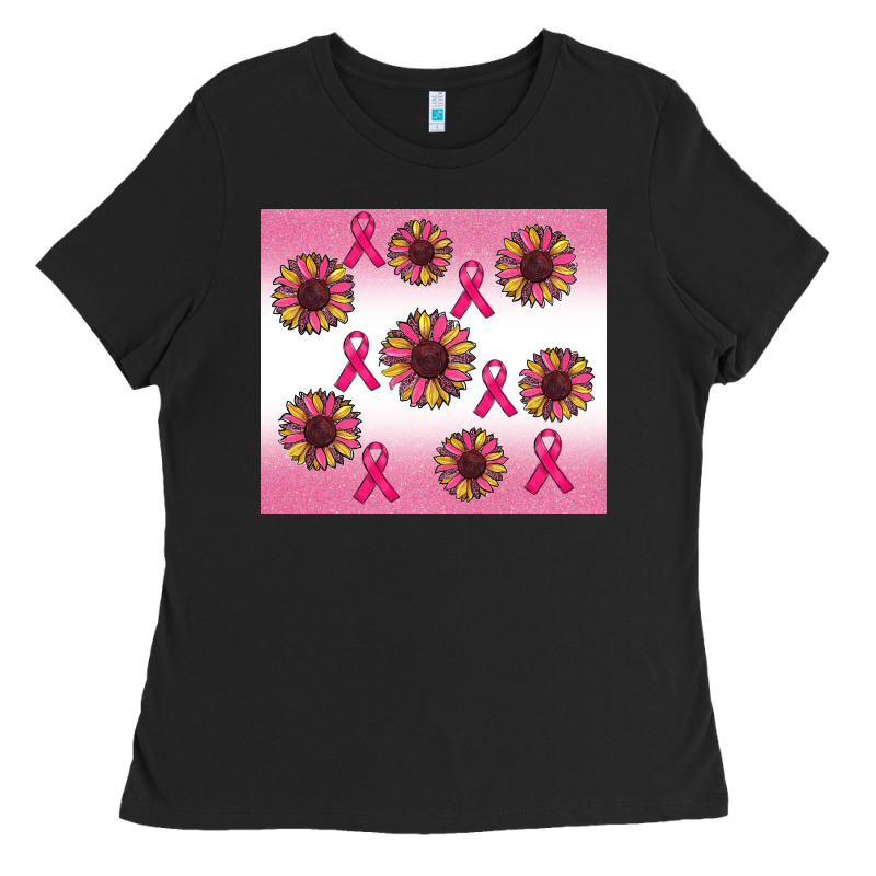 Breast Cancer Awareness Sunflower Ladies Tee by RanaPortraitStore | Teevron