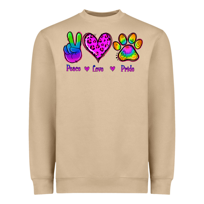 Peace Love Pride Heavyweight Sweatshirt by Jasminsmagicworld | Teevron