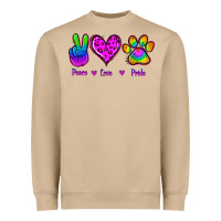 Mushroom Peace Love Pride Heavyweight Sweatshirt - Jasminsmagicworld