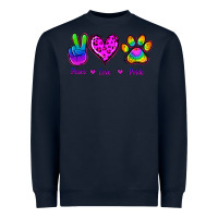 Navy Peace Love Pride Heavyweight Sweatshirt - Jasminsmagicworld