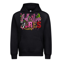 Black valentine vibes with cowgirl boots olivia Urban Hoodie - OliviaCreatesArt