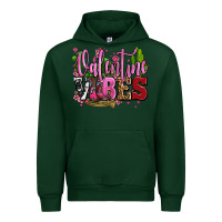 Forest Green valentine vibes with cowgirl boots olivia Urban Hoodie - OliviaCreatesArt