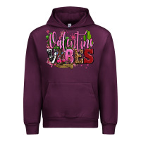 Mauve Wine valentine vibes with cowgirl boots olivia Urban Hoodie - OliviaCreatesArt