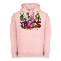 Pigment Salmon valentine vibes with cowgirl boots olivia Urban Hoodie - OliviaCreatesArt