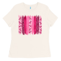 Bone breast aweraness brushstrokes Ladies Tee - RanaPortraitStore