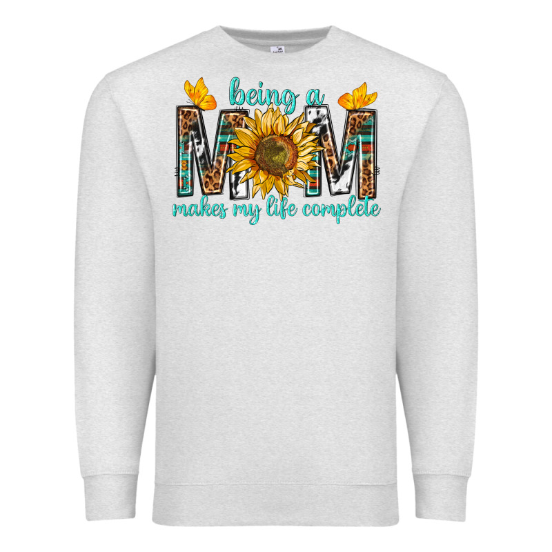 Being A Mom Makes My Life Complete Premium Sweatshirt by texasbilliewilder | Teevron