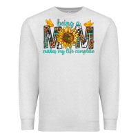 Oatmeal Heather Being a Mom Makes My Life Complete Premium Sweatshirt - texasbilliewilder