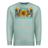 Seafoam Being a Mom Makes My Life Complete Premium Sweatshirt - texasbilliewilder