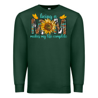 Sports Green Being a Mom Makes My Life Complete Premium Sweatshirt - texasbilliewilder