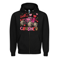 Black name monster truck heartbreaker Zipper Hoodie - LillyAllenDesigns