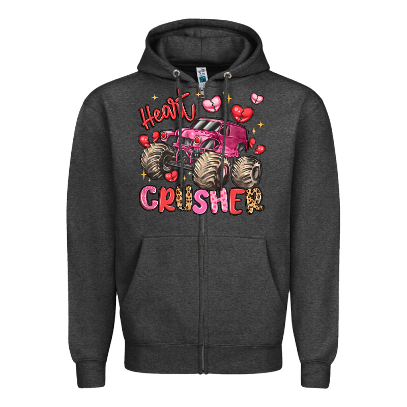 Name Monster Truck Heartbreaker Zipper Hoodie by LillyAllenDesigns | Teevron