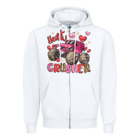 White name monster truck heartbreaker Zipper Hoodie - LillyAllenDesigns
