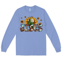 Colony Blue jesus san judas Long Sleeve Tee - JahusDesignShop