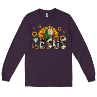 Plum jesus san judas Long Sleeve Tee - JahusDesignShop