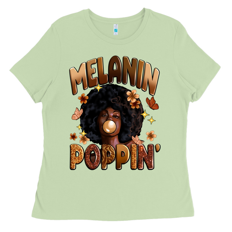 Melanin Poppin Ladies Tee by Zillion Design Studio | Teevron