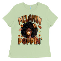 Matcha melanin poppin Ladies Tee - Zillion Design Studio