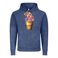Vintage Denim ice cream fast food Vintage Hoodie - AdoDesignShop
