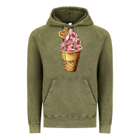 Ice Cream Fast Food Vintage Hoodie | Teevron