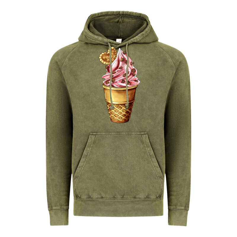 Ice Cream Fast Food Vintage Hoodie by AdoDesignShop | Teevron