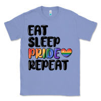 Colony Blue eat sleep pride repeat Classic Tee - MaliasSmallBusiness