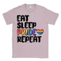 Lilac eat sleep pride repeat Classic Tee - MaliasSmallBusiness