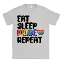 Moon Dust eat sleep pride repeat Classic Tee - MaliasSmallBusiness