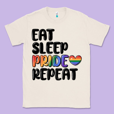 Eat Sleep Pride Repeat Classic Tee Designed By Maliassmallbusiness