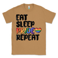 Toasted Coconut eat sleep pride repeat Classic Tee - MaliasSmallBusiness