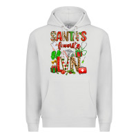 Dove Grey santa's favorite lvn Premium Hoodie - texasbilliewilder
