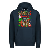 Navy santa's favorite lvn Premium Hoodie - texasbilliewilder