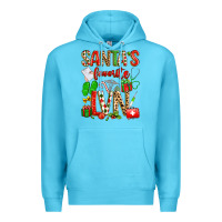 Ocean Blue santa's favorite lvn Premium Hoodie - texasbilliewilder