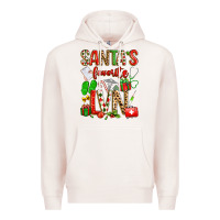 Pale Pink santa's favorite lvn Premium Hoodie - texasbilliewilder