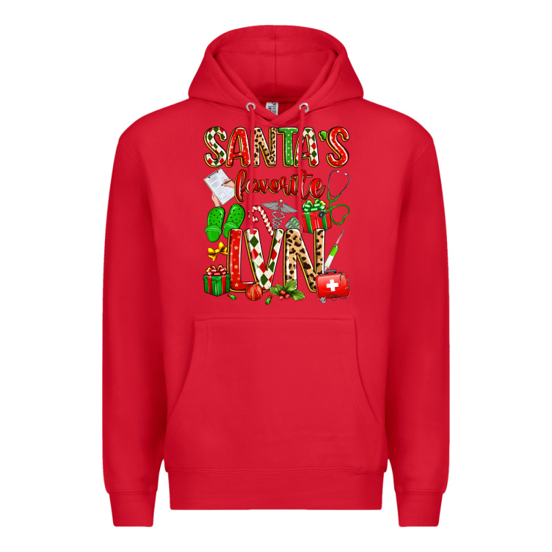 Santa's Favorite Lvn Premium Hoodie by texasbilliewilder | Teevron