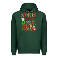 Sports Green santa's favorite lvn Premium Hoodie - texasbilliewilder