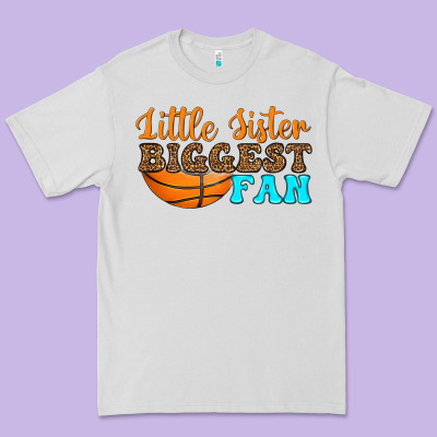 Little Sister Biggest Fan Premium Tee Designed By Hra Design Shop