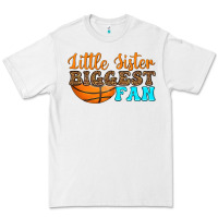 White little sister biggest fan Premium Tee - HRA Design Shop