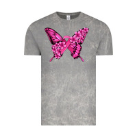 Cloud Rock pink ribbon breast cancer butterfly Vintage Tee - Jasminsmagicworld