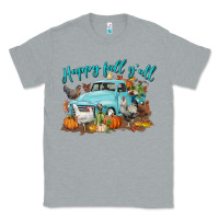 Heather Grey Happy Fall Y'all Classic Tee - LillyAllenDesigns