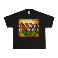 Black Western Ranch Horses Urban Heavy Tee - LillyAllenDesigns