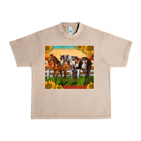 French Oak Western Ranch Horses Urban Heavy Tee - LillyAllenDesigns