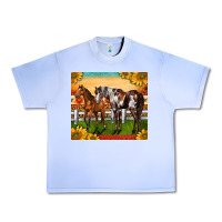 Grape Ice Western Ranch Horses Urban Heavy Tee - LillyAllenDesigns