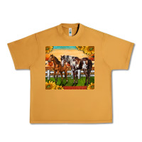 Peanut Butter Western Ranch Horses Urban Heavy Tee - LillyAllenDesigns