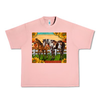 Salmon Western Ranch Horses Urban Heavy Tee - LillyAllenDesigns